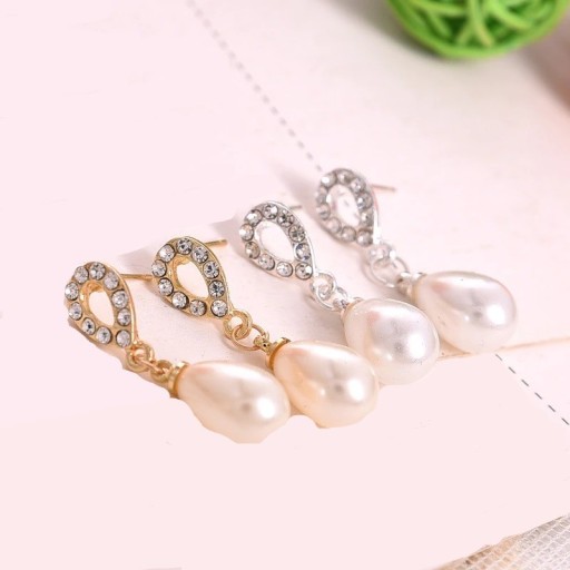 Pendientes colgantes de mujer con perla G1057