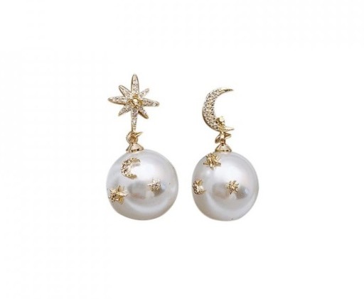 Pendientes colgantes de mujer con perla G762