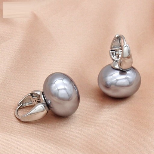 Pendientes colgantes de mujer con perlas G312