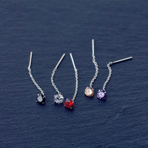 Pendientes colgantes de mujer con piedra R80
