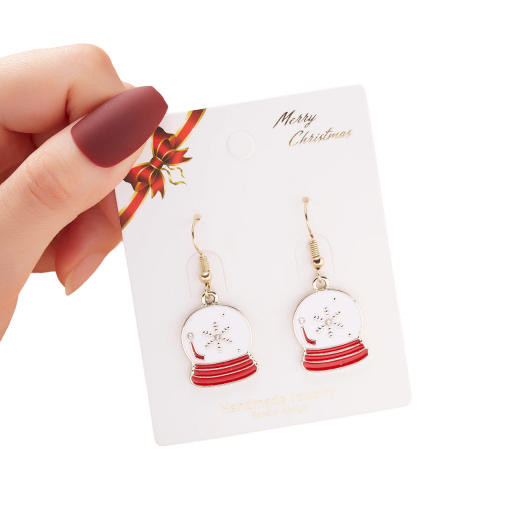 Pendientes colgantes navideños