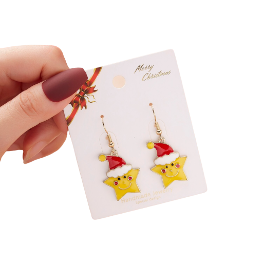 Pendientes colgantes navideños