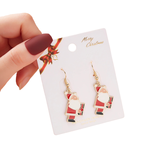 Pendientes colgantes navideños