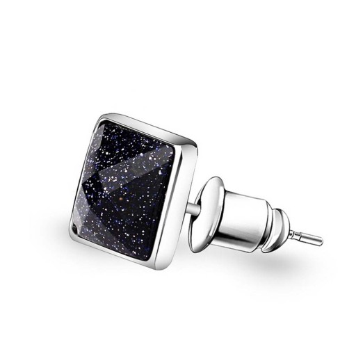 Pendientes cuadrados para hombre J3359