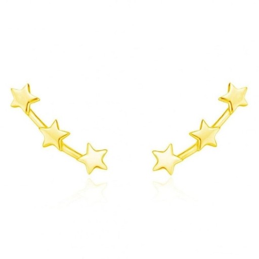 Pendientes de aro con estrella para mujer