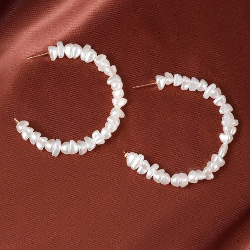 Pendientes de aro con perlas para mujer