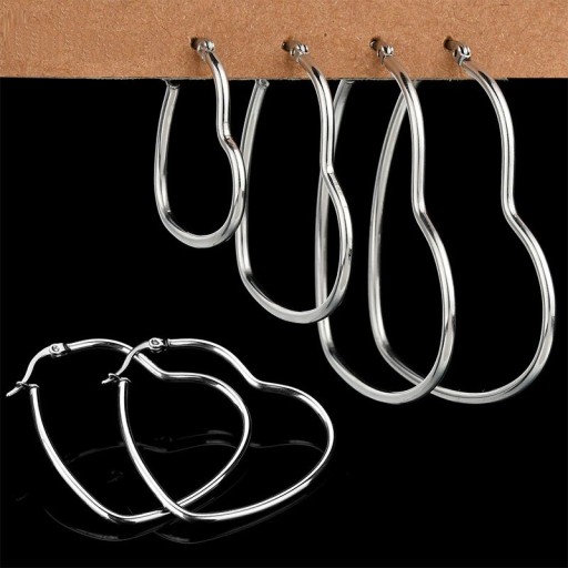 Pendientes de aro de mujer corazón G904
