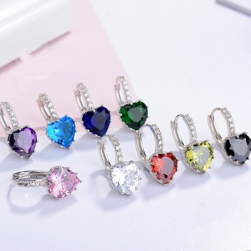 Pendientes de aro mujer corazón G520