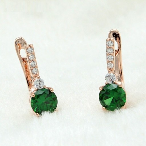 Pendientes de aro para mujer con circonitas G548