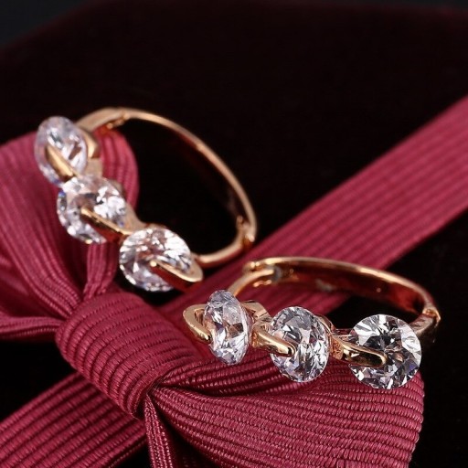 Pendientes de aro para mujer con circonitas G595