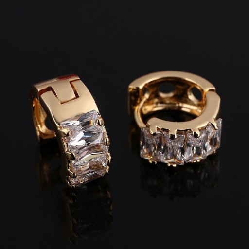 Pendientes de aro para mujer con circonitas G595