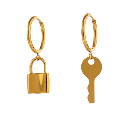 Pendientes de aro para mujer con colgante G1425