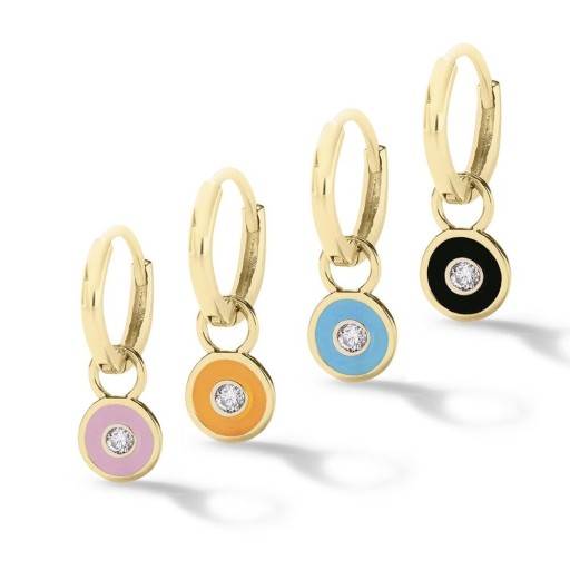 Pendientes de aro para mujer con colgante G684