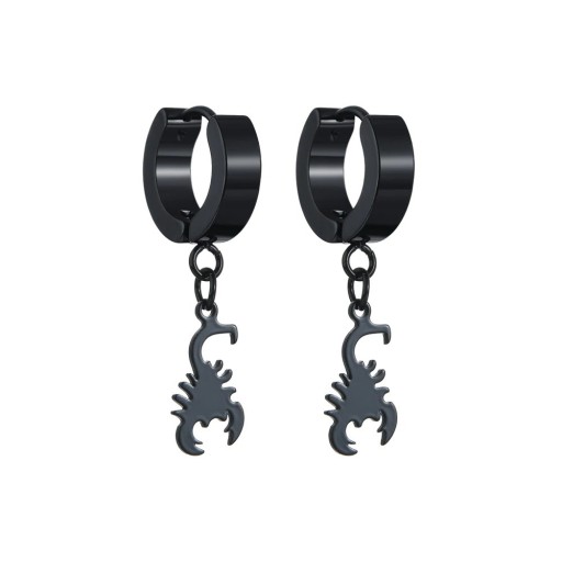 Pendientes de aro para mujer con colgante H826