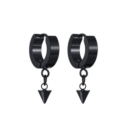 Pendientes de aro para mujer con colgante H826