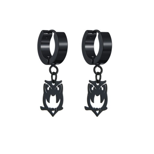 Pendientes de aro para mujer con colgante H826
