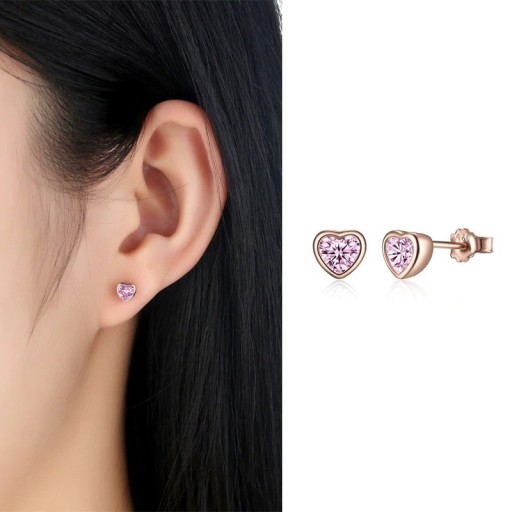 Pendientes de botón para mujer R83