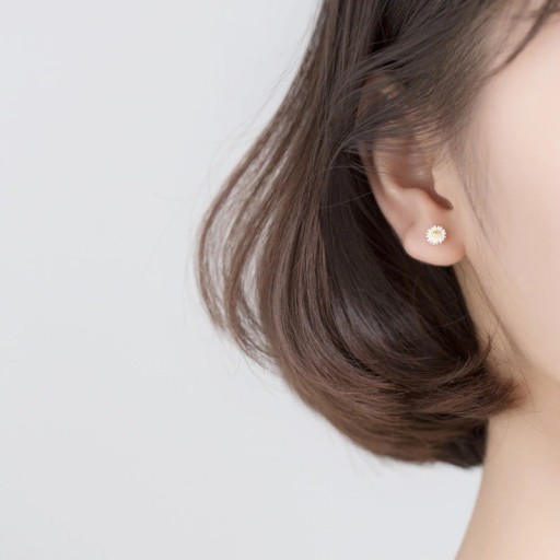Pendientes de margaritas para mujer