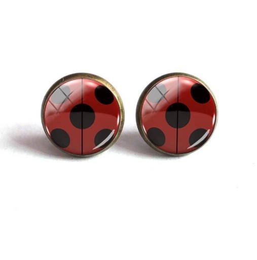 Pendientes de mariquita para mujer