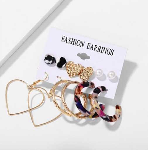 Pendientes de mujer 6 pares G289