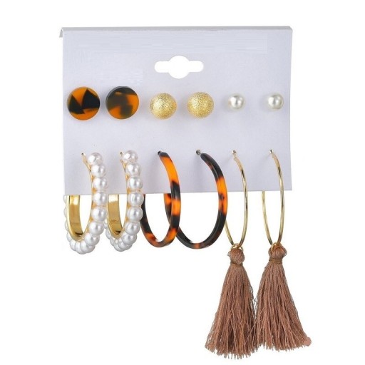 Pendientes de mujer 6 pares H854