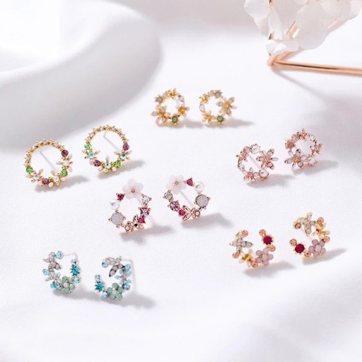Pendientes de mujer con circonitas G390