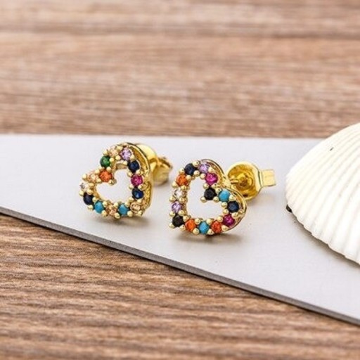 Pendientes de mujer con circonitas J452