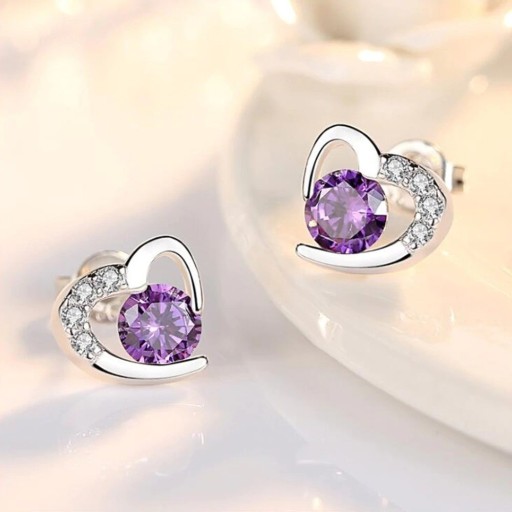 Pendientes de mujer con forma de corazón H709