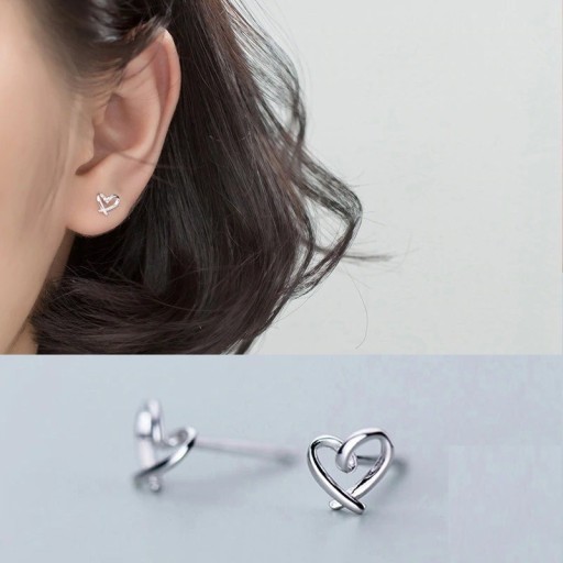 Pendientes de mujer con forma de corazón R52