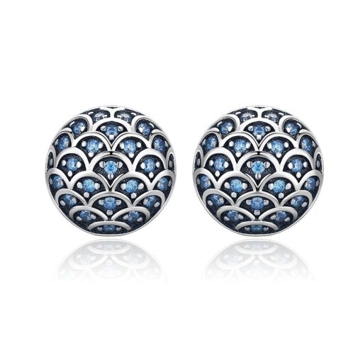 Pendientes de mujer con semillas y escamas