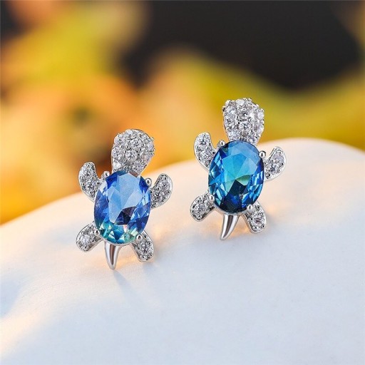 Pendientes de tortuga para mujer