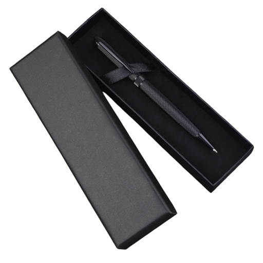 Penna a sfera di lusso 13,7 x 1,11 cm Elegante penna metallica con inchiostro nero e confezione regalo Design elegante Articoli di cancelleria per firme