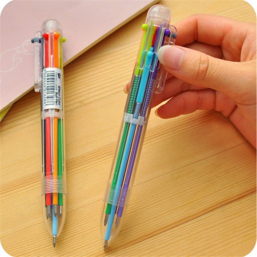 Penna a sfera multicolore 6 in 1