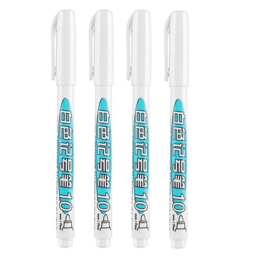 Pennarelli a base d'olio bianchi 4 pezzi