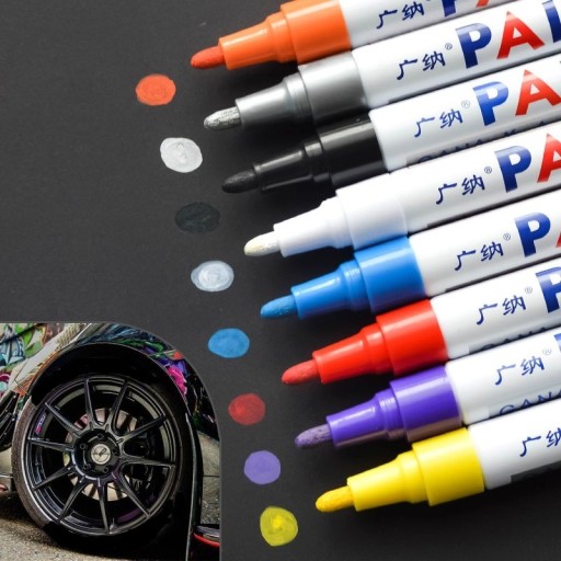 Pennarello permanente impermeabile per pneumatici