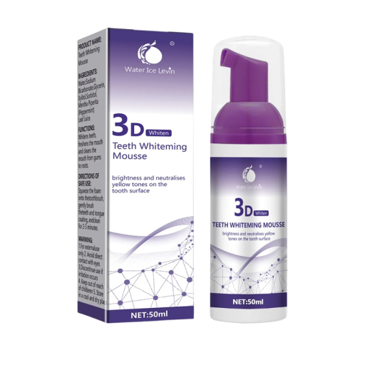 Pěnová bělicí zubní pasta 50 ml Odstraňování žlutého povlaku a zubních skvrn Osvěžení dechu Prevence zápachu z úst Novinka pro ústní hygienu