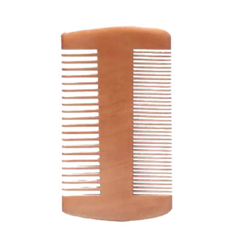 Pente de madeira para barbas Pente natural de madeira 10 x 5,8 x 1,3 cm V256