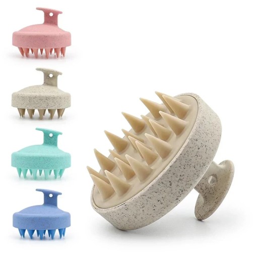 Pente de massagem para o couro cabeludo 7 cm x 8 cm Ferramenta de massagem colorida para relaxamento, estimulação do crescimento do cabelo