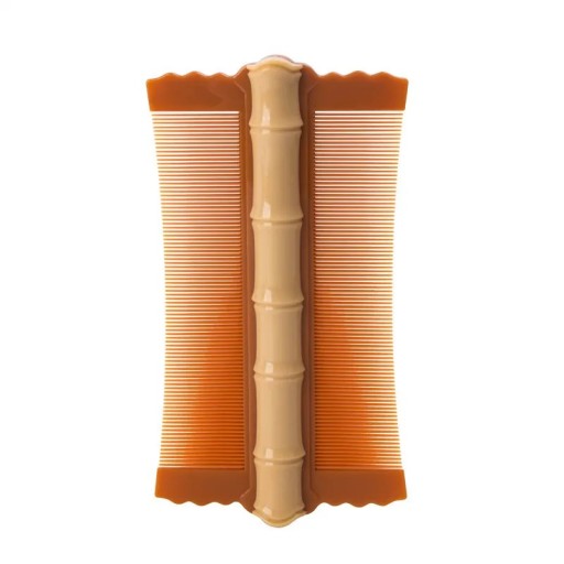 Pente Duplo para Piolhos com Dentes Finos Remoção de Pulgas e Caspa Pente para Cabelo Ferramenta de Estilo para Cuidados Capilares