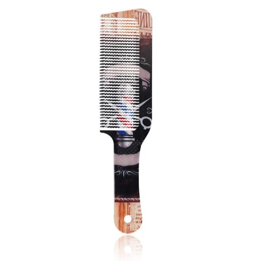 Pente plano com pontas onduladas para desembaraçar cabelo Pente ondulado antistático de cabeleireiro Pente de plástico resistente ao calor para cortar cabelo 23,5 x 5 cm