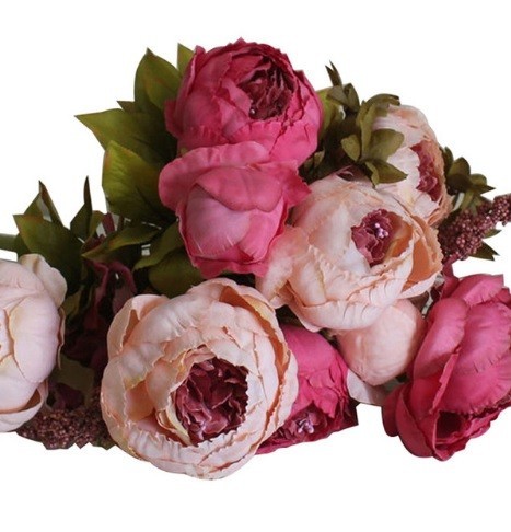 Peonías artificiales decorativas J2454