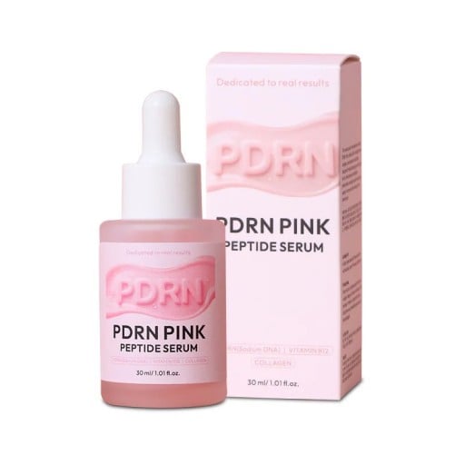 Peptidserum 30 ml med PDRN kollagen og vitamin B12 Rosa Hydrering og elasticitet i huden Pipette Til hjemmepleje af ansigtet