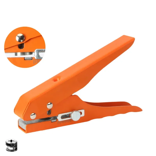 Perforator 15 mm 15,3 x 9 cm pentru plastic și carton Instrument creativ de perforat pentru scrapbooking Realizare de decorațiuni Creare de proiecte din hârtie
