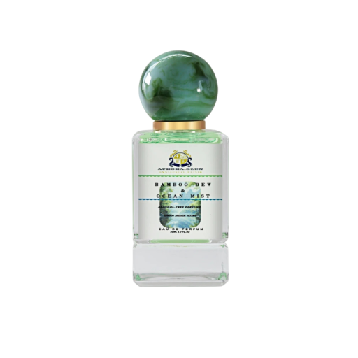 Perfumy Aurora.Glen Bamboo Dew & Ocean Mist bez alkoholu 50 ml damskie eau de parfum świeża wodna nuta z bambusem i piżmem zielona dla kobiet