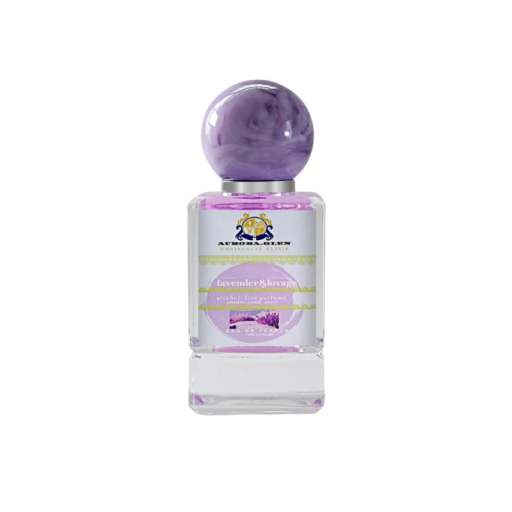 Perfumy Aurora.Glen Lavender & Lovage bez alkoholu 50 ml damskie eau de parfum ziołowo-kwiatowa nuta z lawendą i piżmem fioletowa dla kobiet