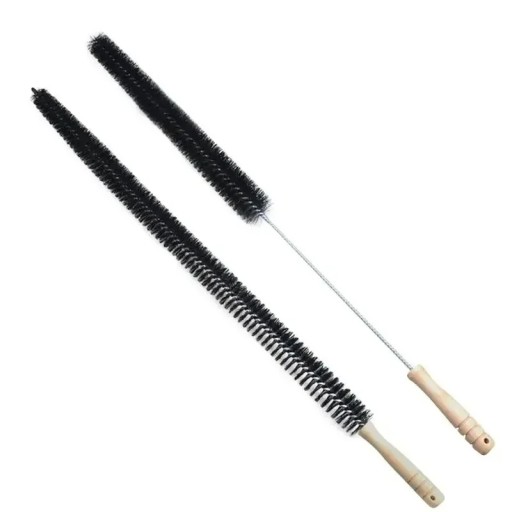 Perie de curățare flexibilă lungă cu mâner din lemn Plastic sârmă inoxidabilă pentru radiatoare, răcitoare, uscătoare, mașini de spălat, orificii