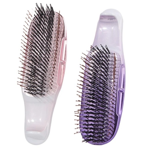 Perie de masaj japoneză pentru scalp 15,7 x 5 cm Perie pentru spălarea și descurcarea părului Utilizare umedă și uscată Masaj al pielii capului