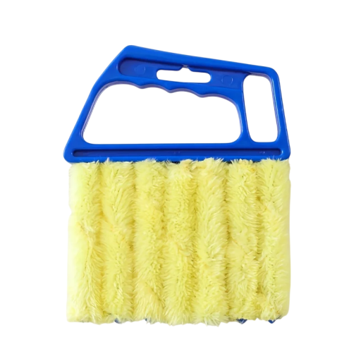 Perie pentru curățarea jaluzelelor și grilelor de ventilație 15 x 13 cm Ajutor practic pentru curățarea lamelelor Mâner din plastic