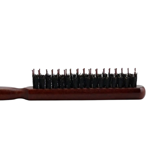 Perie profesională pentru salon cu peri de mistreț Pieptene din lemn 24×2,5×10 cm Perie de styling pentru frizeri și utilizare acasă