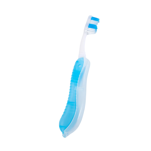 Periuță de dinți pliabilă de călătorie pentru camping din PP Instrument compact pentru curățarea cavității bucale Protecție pentru perii 10,8x3cm